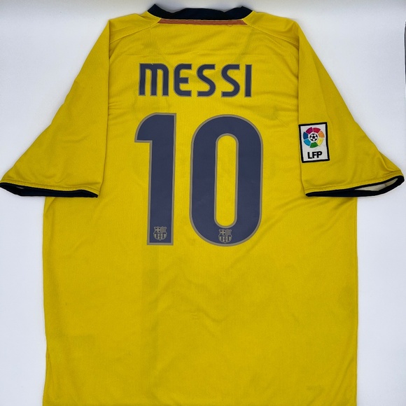 Messi #10 Barcelona 2008/2009 Away ORIGINAL Nike VTG Rare Soccer Jersey (L) - Picture 1 of 9